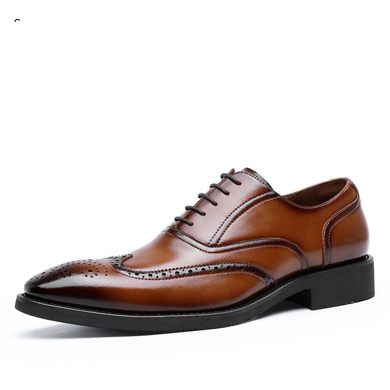 Sapatos sociais de couro Brogue Honn