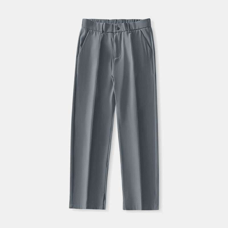 Straight Pleated Pants