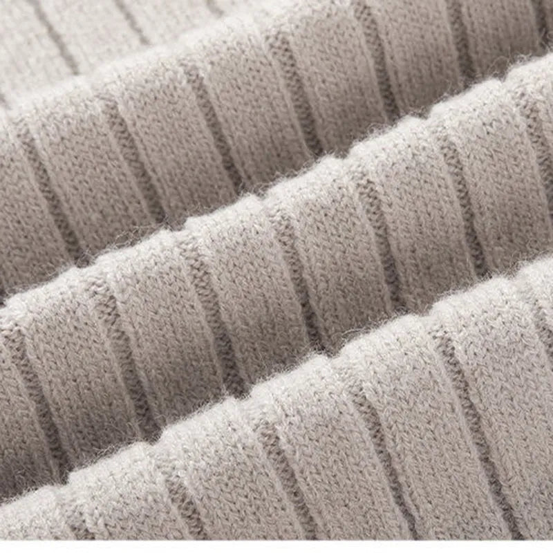 Cashmere Blend Knitted Sweater Men's Half Zipper Pullover Thick Turtleneck Man Knit Jumper Casual Sweater Sweatshirts Clothing