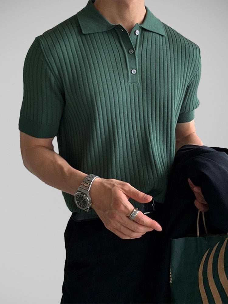 GIMCHEON Knitted Polo Shirt