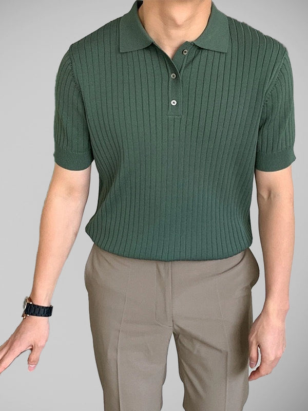 GIMCHEON Knitted Polo Shirt