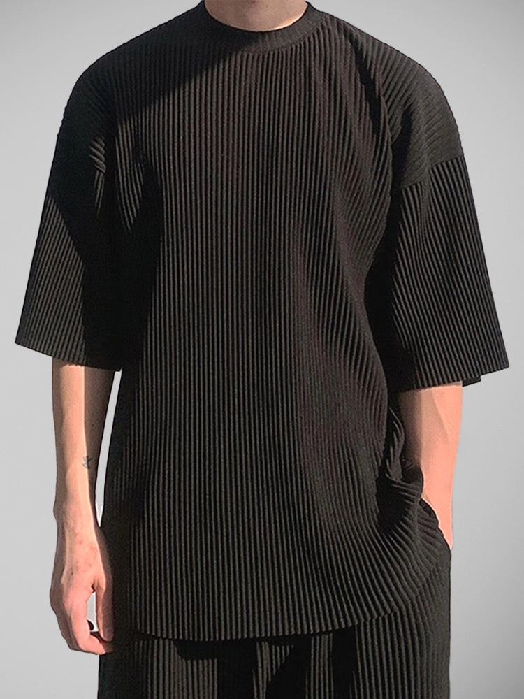 JINJU Oversize Pleated T-Shirt