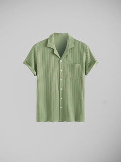 Green Double Striped Shirt