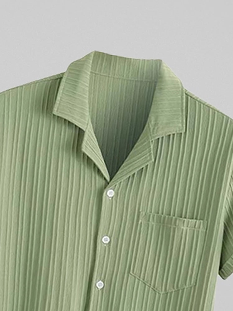 Green Double Striped Shirt