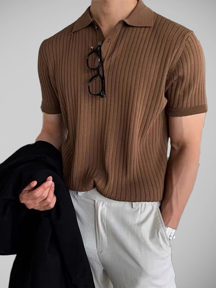 GIMCHEON Knitted Polo Shirt