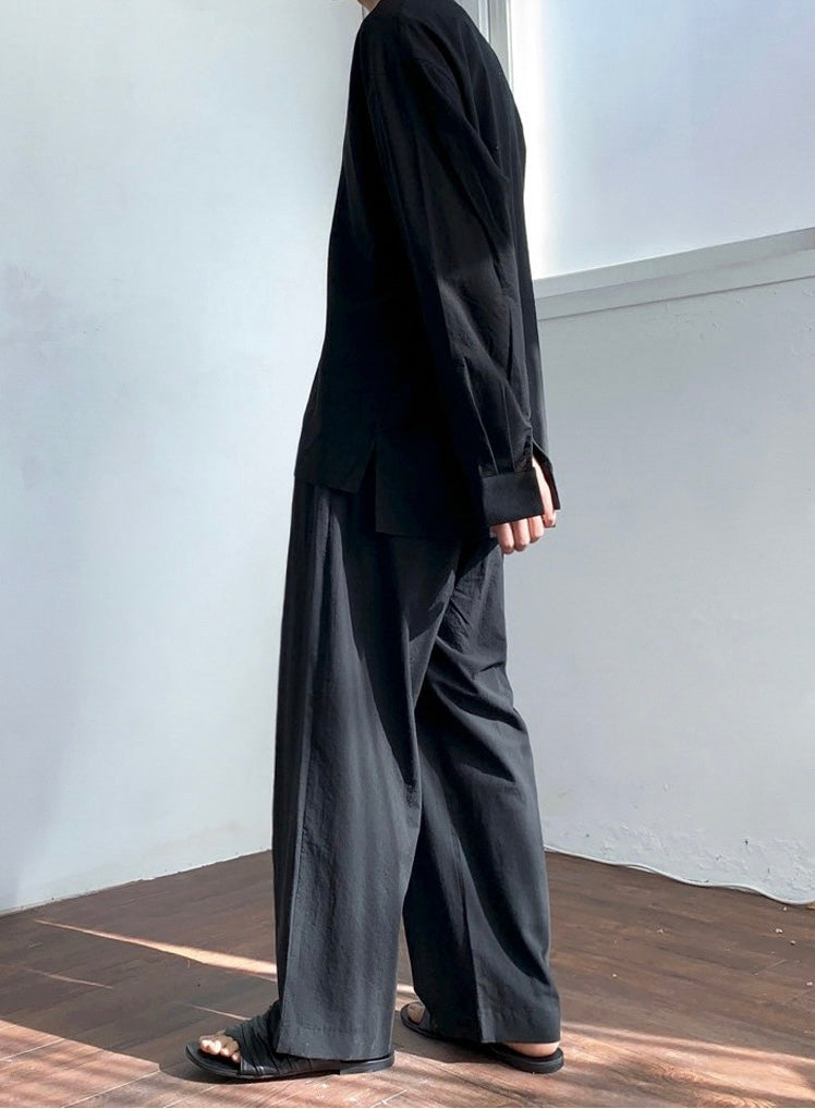 YANGJU Wide Leg Linen Pant