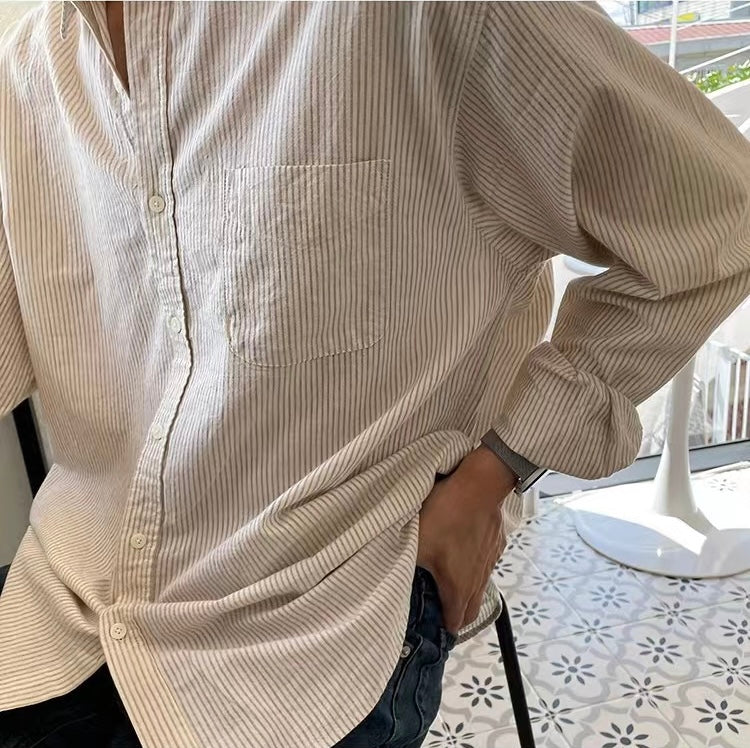 YONGJIN Striped Pocket Shirt